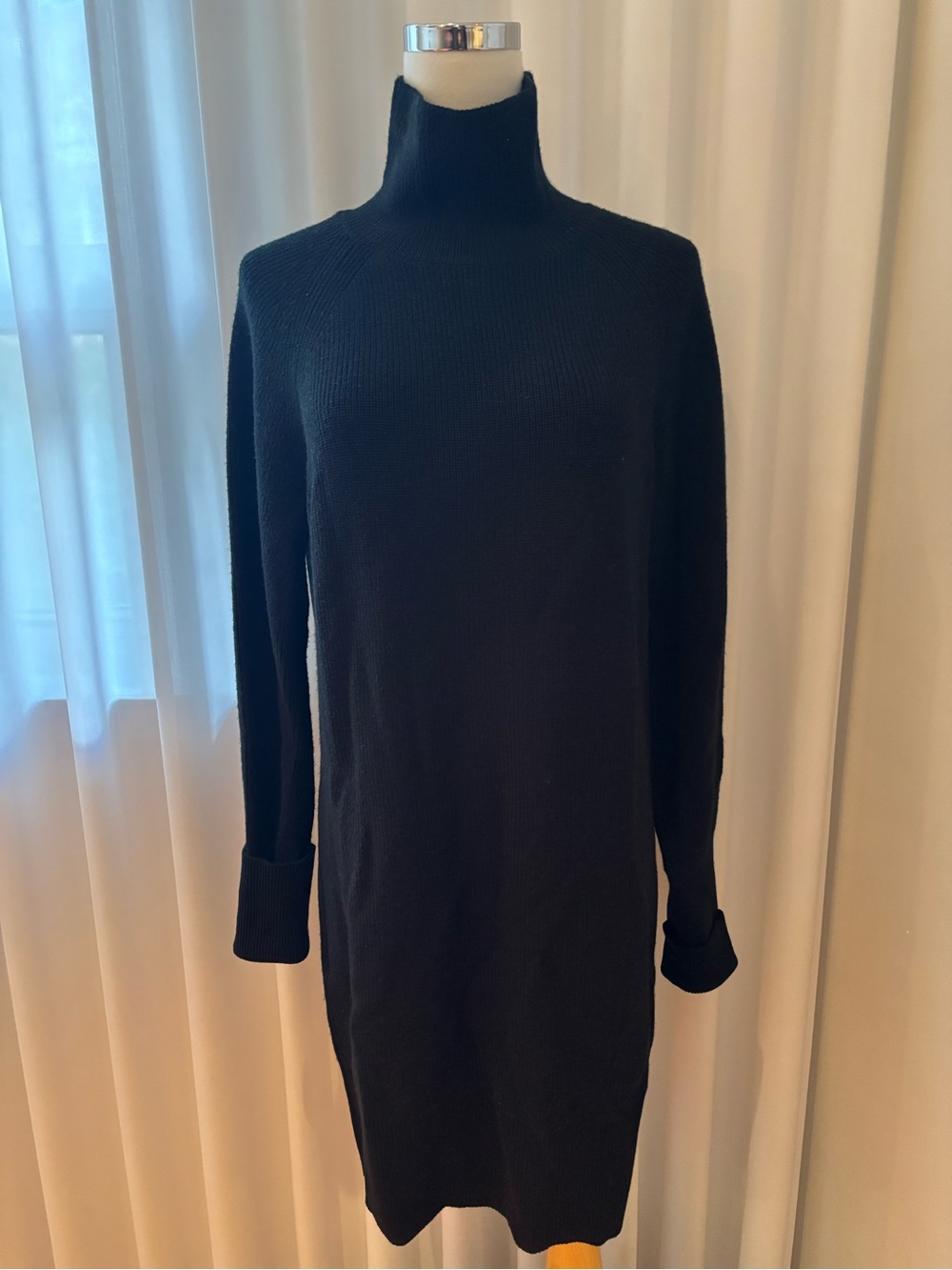 Banana Republic Black Turtleneck Sweater Dress